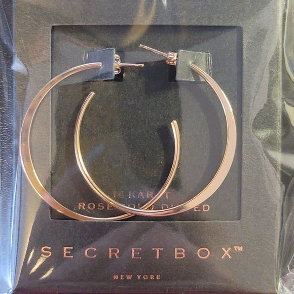Jewelry - 14k Rose Gold Dipped hoops